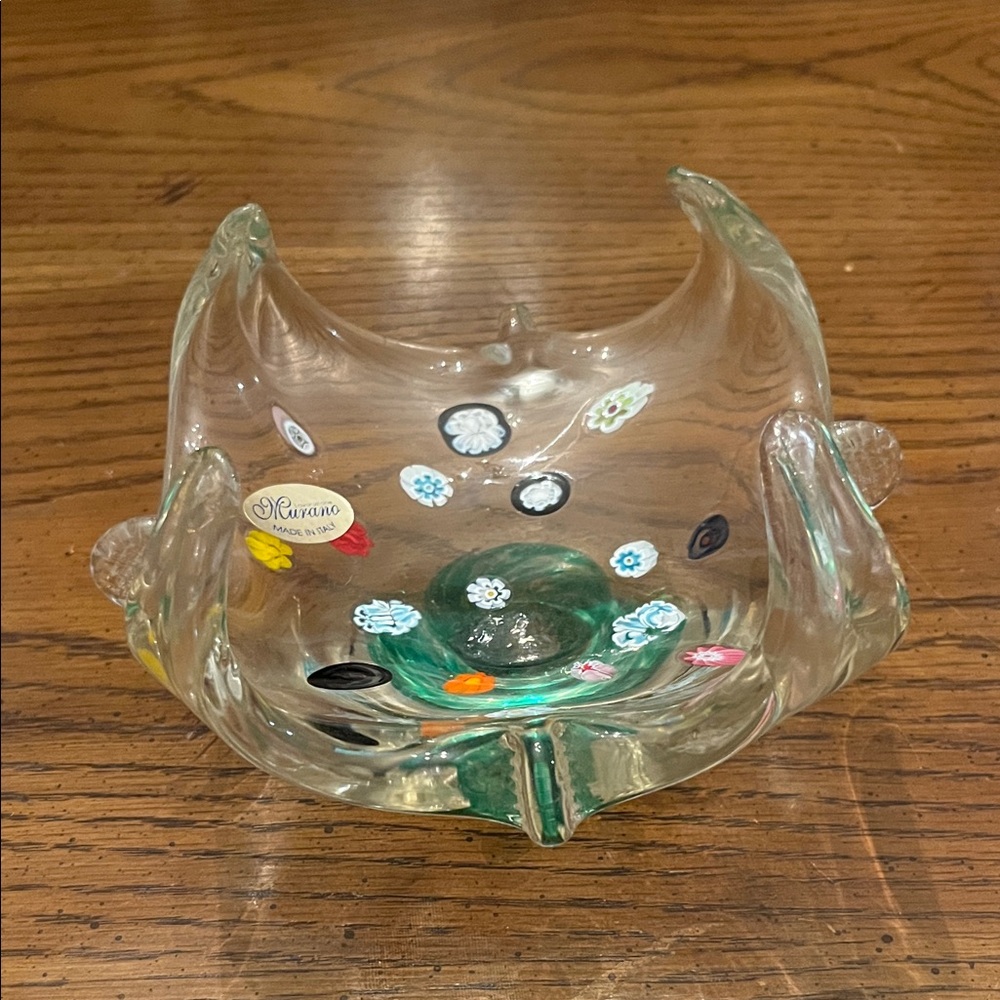 Lavorazione Arte Murano‎ Glass Bowl Clear Curved Dish
